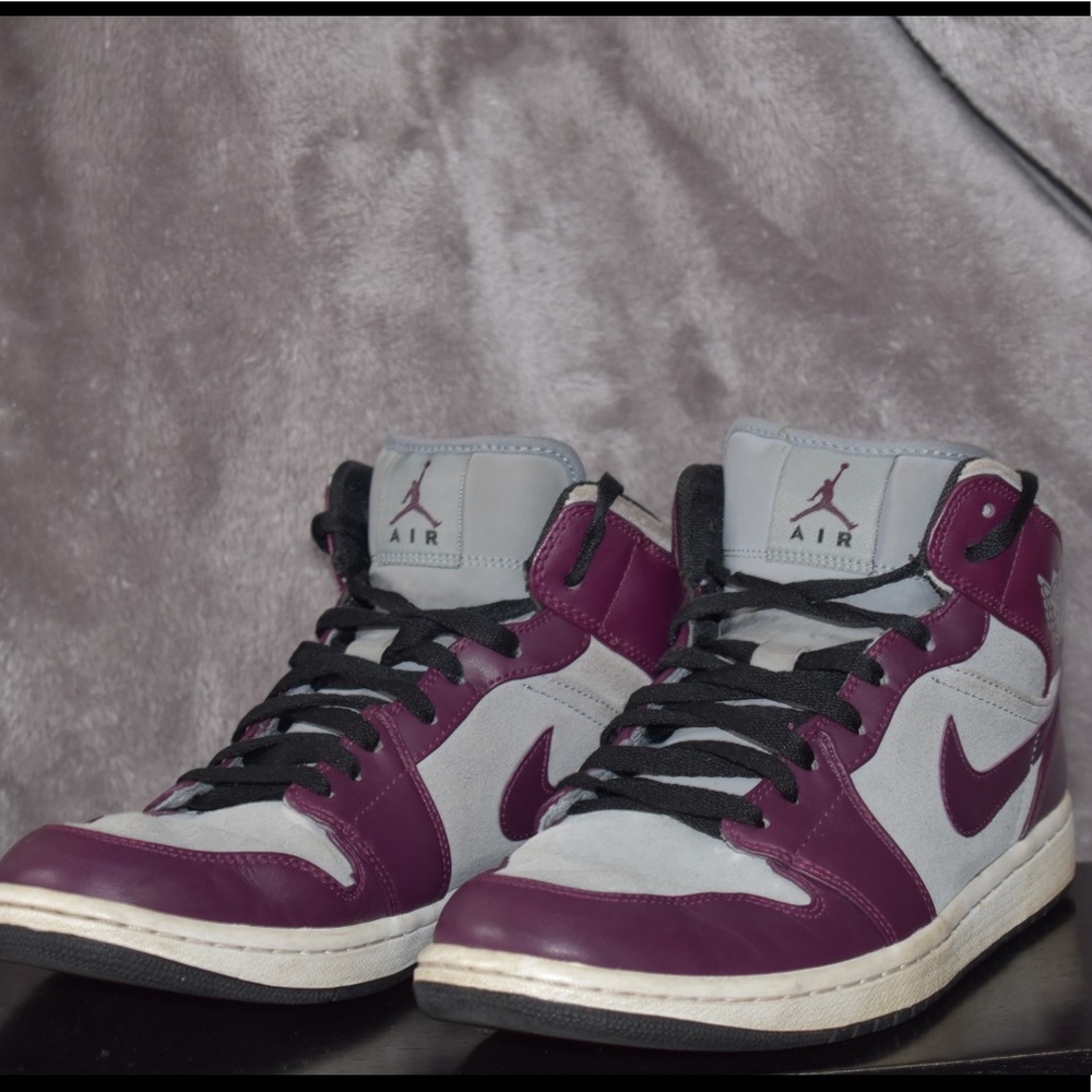 Nike Air Jordan 1 Maroon and Grey